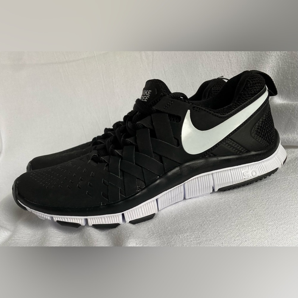 🔻Nike Men’s Free Trainer 5.0 Running Shoes Black/White Size 9